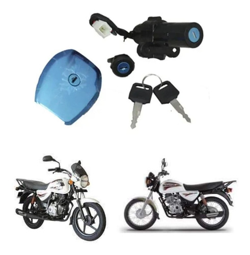 Kit Juego Cerraduras Bajaj Boxer Bm150 Boxer 150 Premium Oem