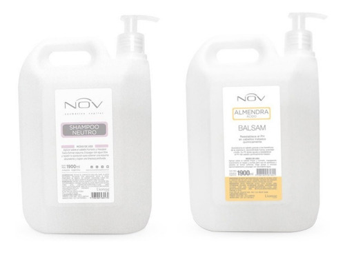 Shampoo Neutro + Acondicionador Alemendras Nov - 1900 Ml