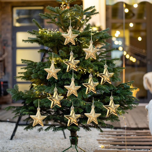 Bola Decorativa Para Árbol De Navidad F, Plástico Galvanizad