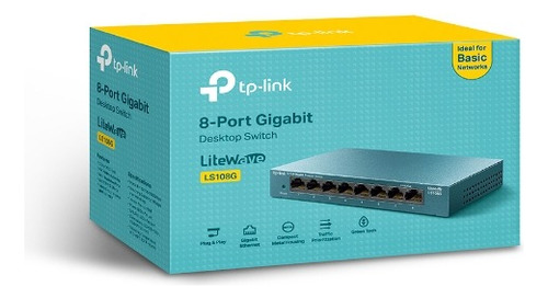 Switch Sobremesa 8-puertos Gigabit Tp-link Ls108g