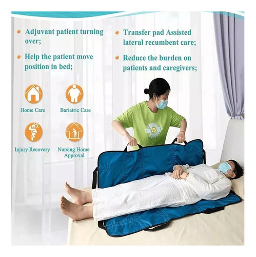 Alfombrilla De Hospital Con Asas Antideslizantes Para Incont