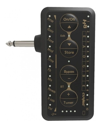 Mini Amplificador Gorilla De Guitarra P/ Fone Amplug H8 