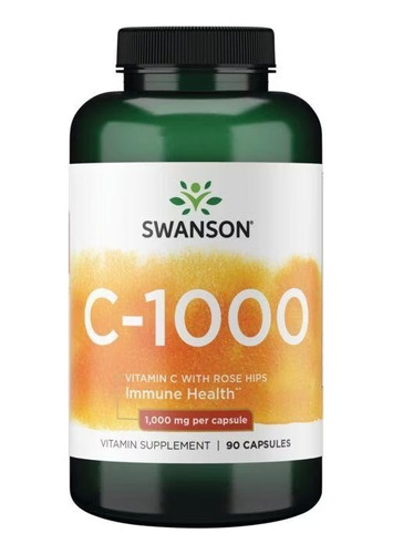 Vitamina C Con Rosa Mosqueta 1000mg 90 Caps Swanson