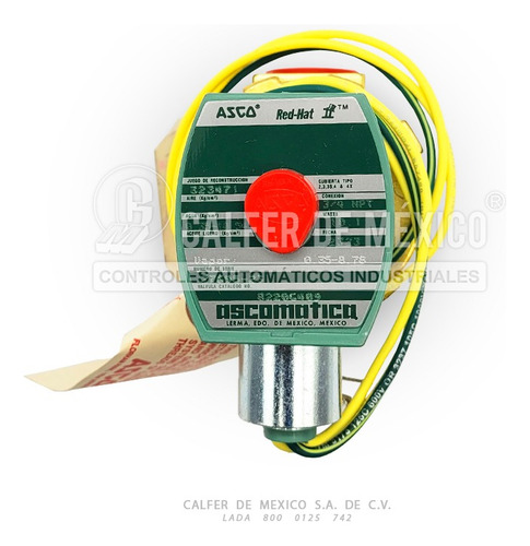 Válvula Solenoide 8220g409, 3/4 ,2 Vias,nc,120/60 Marca Asco