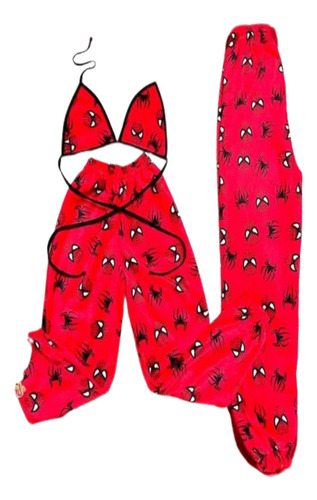 Set De Pijama Duo Pareja Talla Grande Teddy 3 Piezas