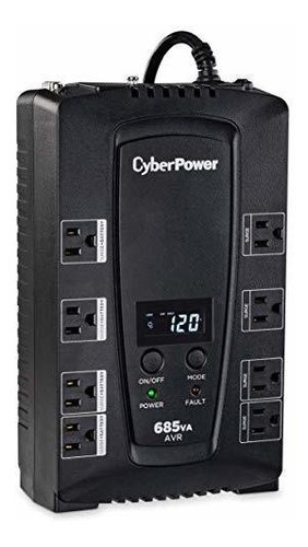 Cyberpower Cp685avrlcd Sistema Ups Lcd Inteligente, 685va - 