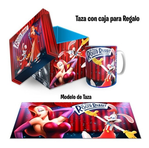 Taza, Roger Rabbit, Con Caja Para Regalo, Con Envio