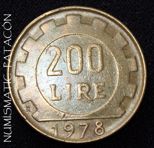Moneda 200 Liras Italia 1978