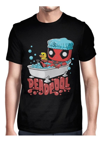 Polera Unisex Deadpool  Comic Bañera Algodon Estampado