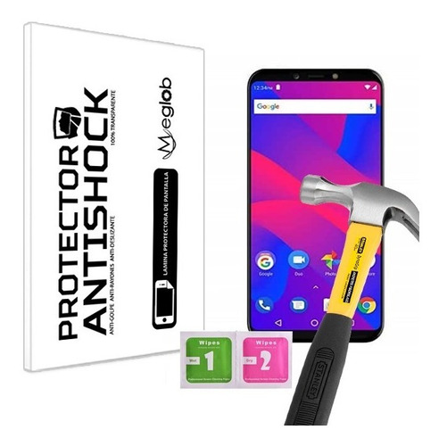 Protector Lamina Pantalla Antishock Blu Advance A6 2018