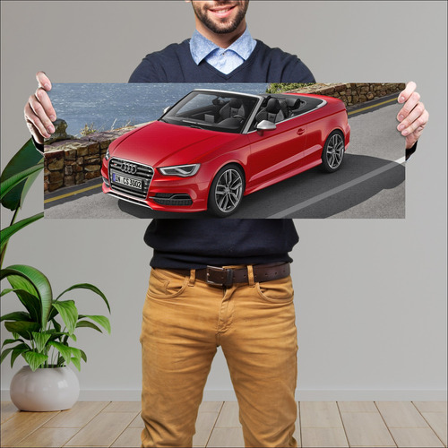 Cuadro 30x80cm Auto 2014 Audi S3 Cabriolet 86056 944