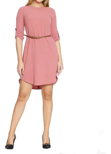 Vestido casual rosa palo sale