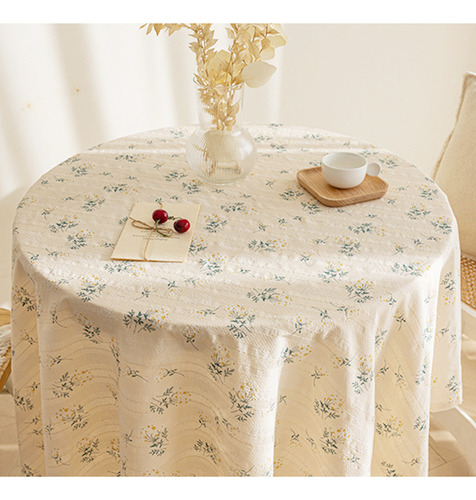 Mantel Rectangular De Algodón Lilacstassels Para Decoración