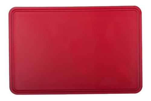Tabla De Picar Grande De Corte 60x40x1,3 Profesional Rojo