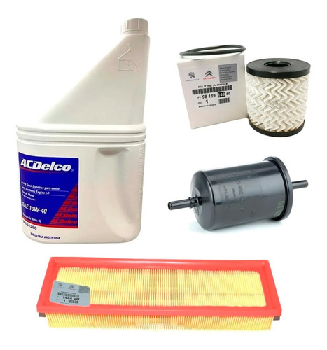 Kit 3 Filtros + Aceite Citrroen Berlingo 1.6  Vti N 2012 20