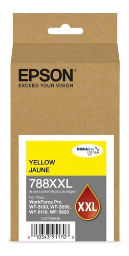 Cartucho Epson 788xxl Amarillo Workforce 5190 5690 5110 5620