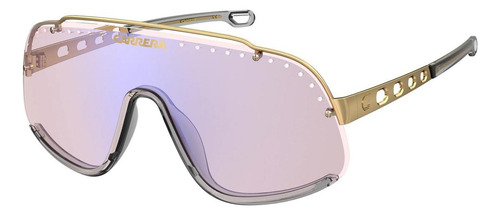 Carrera Flaglab 16 J5gdw Square Shape Pink Gold Lente Dorado Varilla Dorado Armazón Dorado Oscuro Diseño Mirror