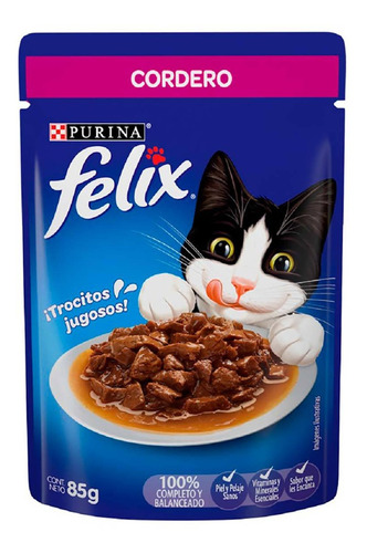 Imagen 1 de 1 de Sobre Comida Gato Purina Felix Codero Salsa 85gr