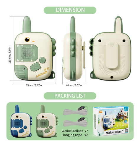 Walkie Talkies Dinosaurios Radios Niños Regalo Navidad