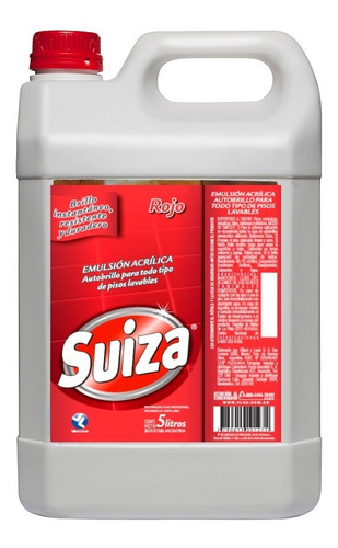 Suiza Profesional Emulsion Acrilica Rojo X 5 Lts.