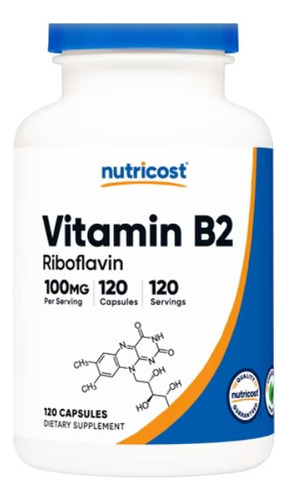 Vitamina B12 Riboflavin 100mg - Unidad a $831