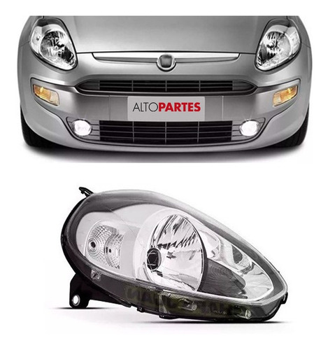 Optica Fiat Punto 2012 2013 2014 2015 2016 2017 Cromada