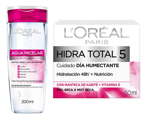 L'oréal Paris Pack Ht5 Día + Micelar Regular 200 Ml