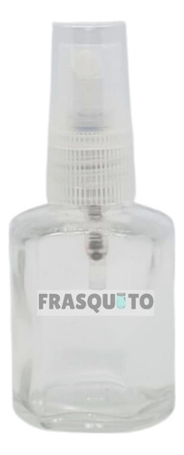 10 Frascos Vip 30ml De Vidrio Con Spray Transparente