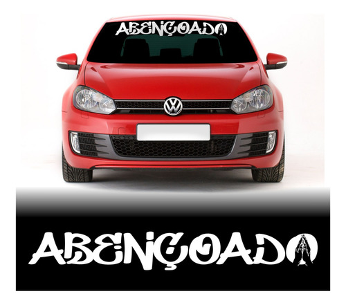 Adesivo De Para-brisa Abençoado Carro Tuning Universal Ad74