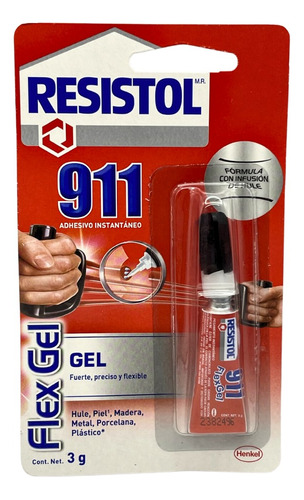 Pegamento Instantaneo Resistol 911 Super Gel 3 Gr
