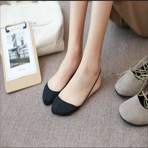 5 Pares De Calcetines Invisibles Con Forro Antideslizante