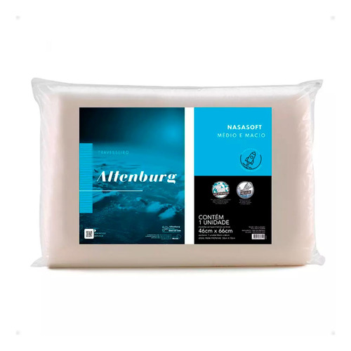 Almohada Nasasoft Medio Y Suave 46x66cm Altenburg Tcs