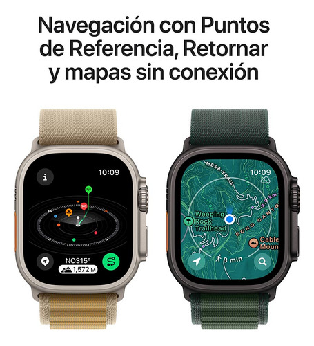 Apple Watch Ultra 2 GPS + Cellular • Caja de titanio natural de 49 mm • Correa Ocean azul marino - Excelente (Reacondicionado)