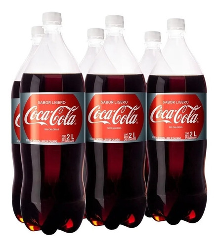 Refresco Coca - Cola Sabor Ligero Pet 2l 6 Unidades Lf