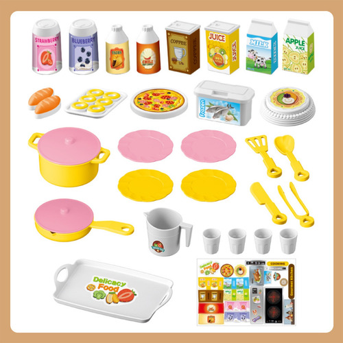 Juego De 43 Piezas De Vajilla De Simulación Para Niños F Coo