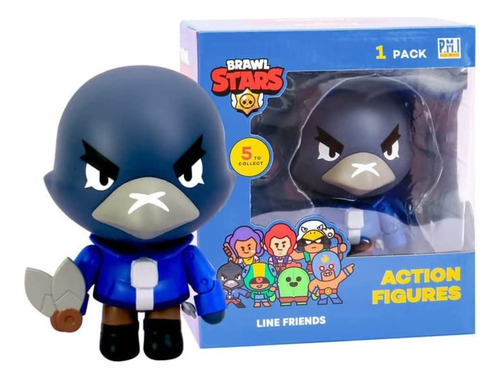 P.m.i. Brawl Stars Figura De Acción | Figura De Cuervo | C.