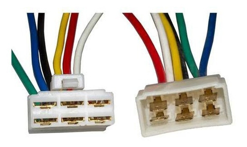 Conector 6 Vias Universal Macho Hembra Con Reten  