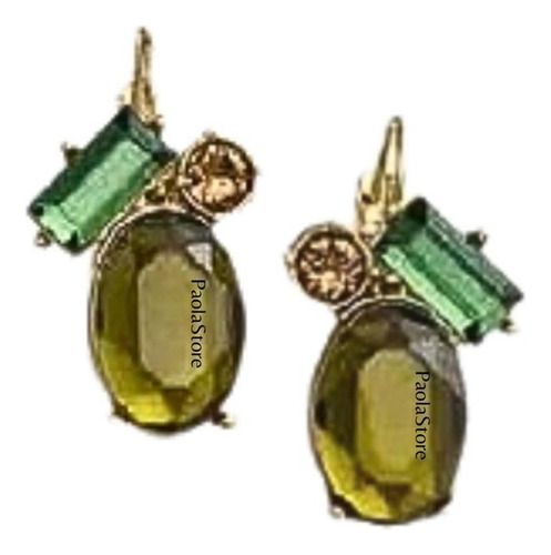 Colección Tesoro Beirut Aretes Baño Oro 24k Yanbàl Surquillò