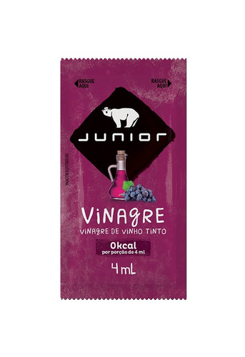 400un Vinagre Tinto Sache 4ml Junior