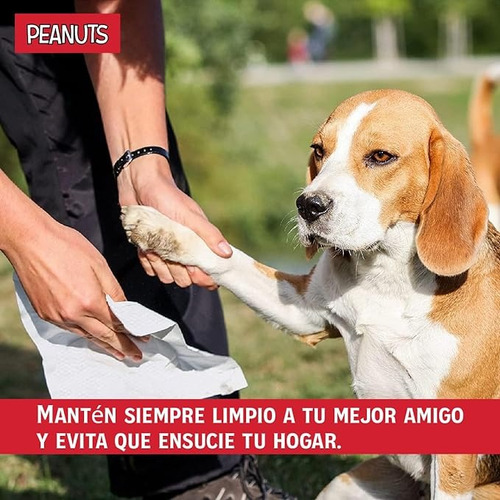 Peanuts - Toallas Húmedas Para Perro Aroma Coco 80pzas