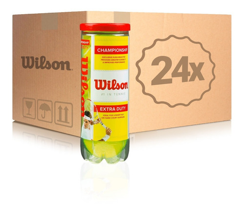 Pelotas Tenis Wilson Championship Pelotitas X 24 Caja