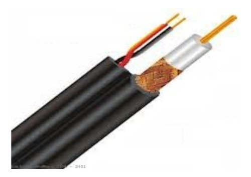 Cabo Coaxial Preto Cftv 90% 200m C/ Conectores,fonte G2pb16