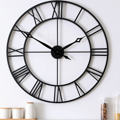 Clxeast Reloj Pared 30  Moderno Numero Romano Gran Tamaño