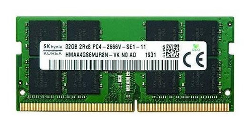 Memoria Ram Hynix 32 Gb Ddr4 Pc4-21300 2666 Mhz 260 Pines