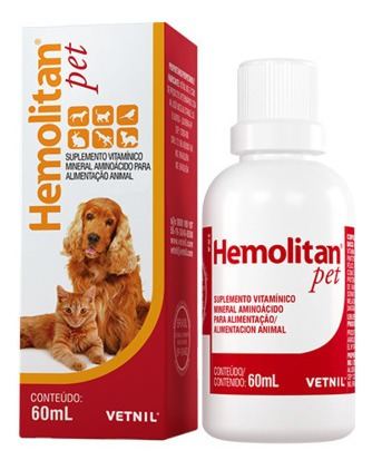 Hemolitan  60ml Suplemento Vitaminico Para Mascotas