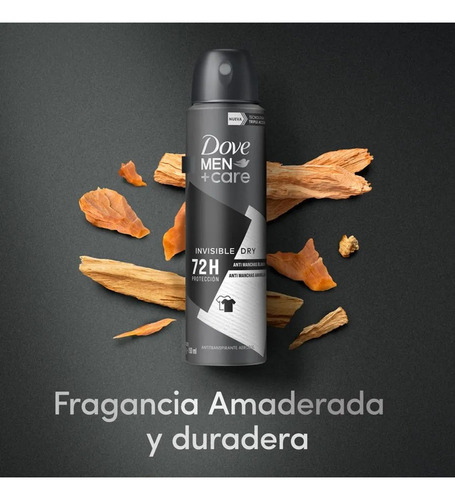 Desodorante Spray Aerosol Dove Men 150ml Invisible Dry 72h