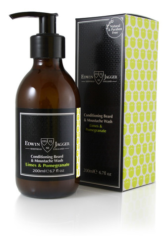 Edwin Jagger Shampoo Barba Y Bigote Limes & Pomegranate