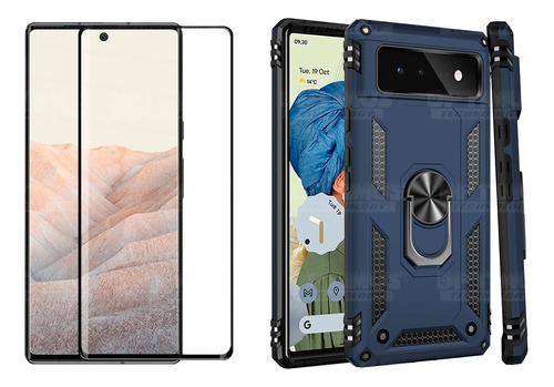 Cristal Protector + Estuche Anti-shock Para Google Pixel 6