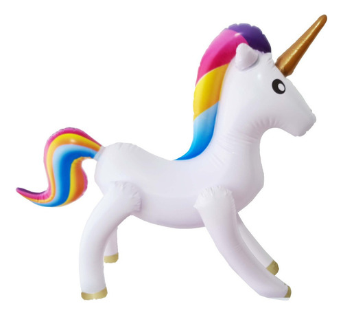 Unicornio Pony Caballo Inflable Niños Juguete 