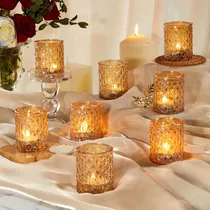 Comprar Portavelas Votivas 24pcs Portavelas De Luz De Té Portavelas 
